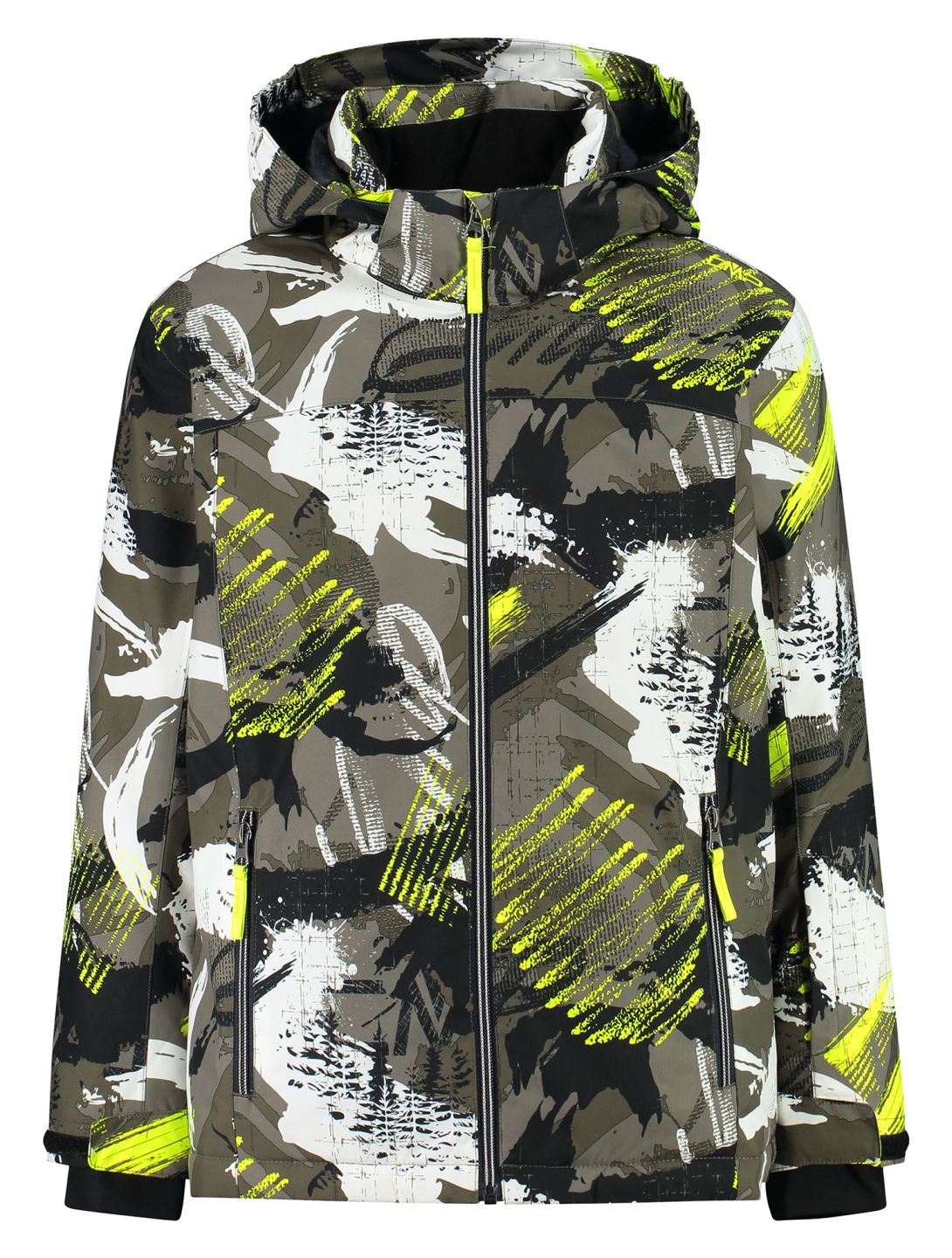 CMP, 39W1924 Skijacke Kinder Olive / Yellow Fluo gelb, grün 