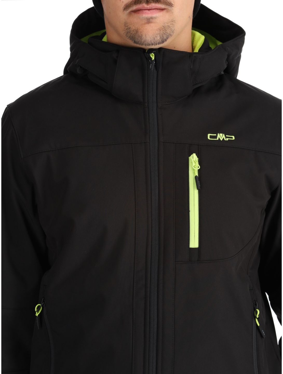 CMP, 3A01787N Softshell Skijacke Herren Black / Acid schwarz 