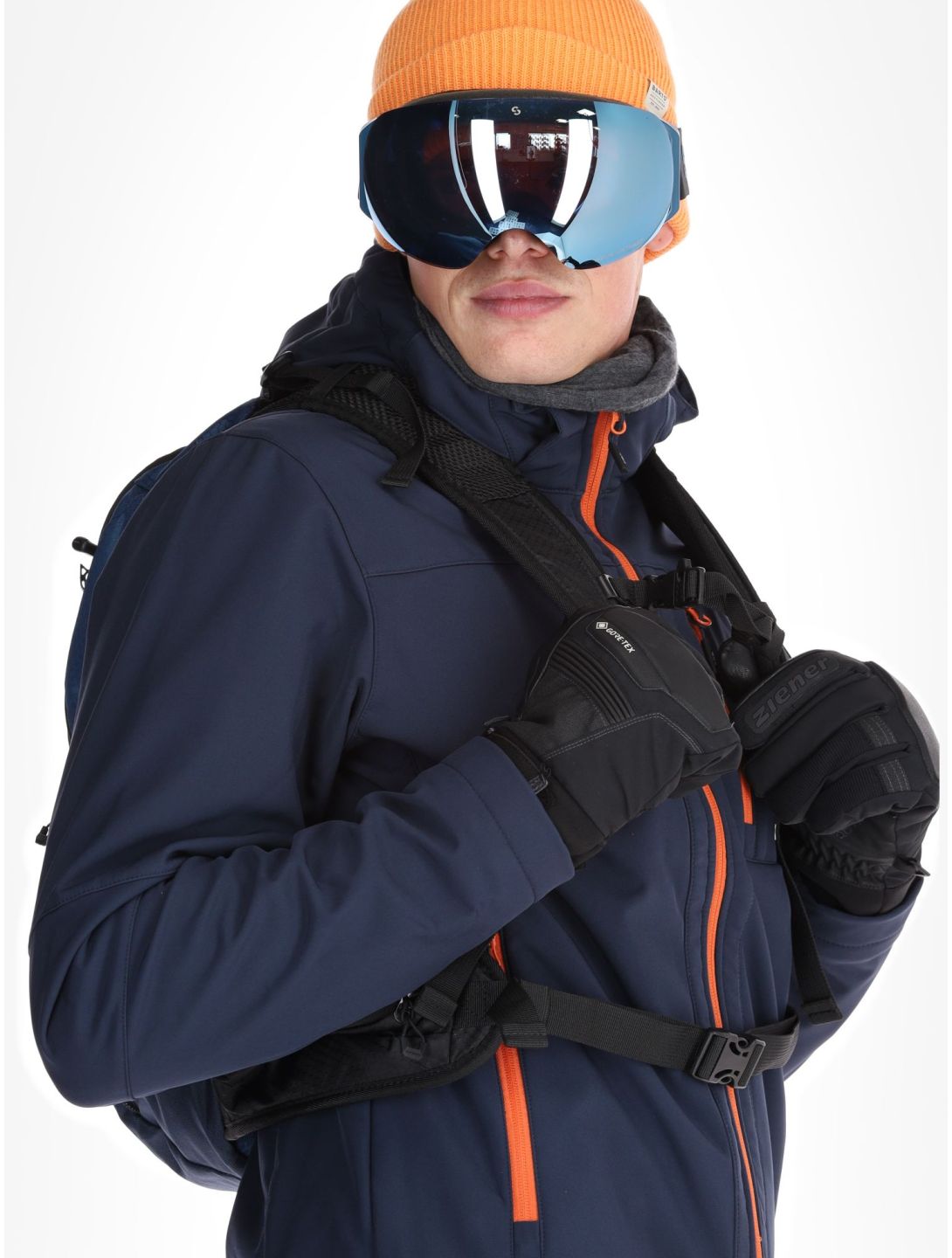 CMP, 3A01787N Softshell Skijacke Herren Black Blue / Jaffa blau 