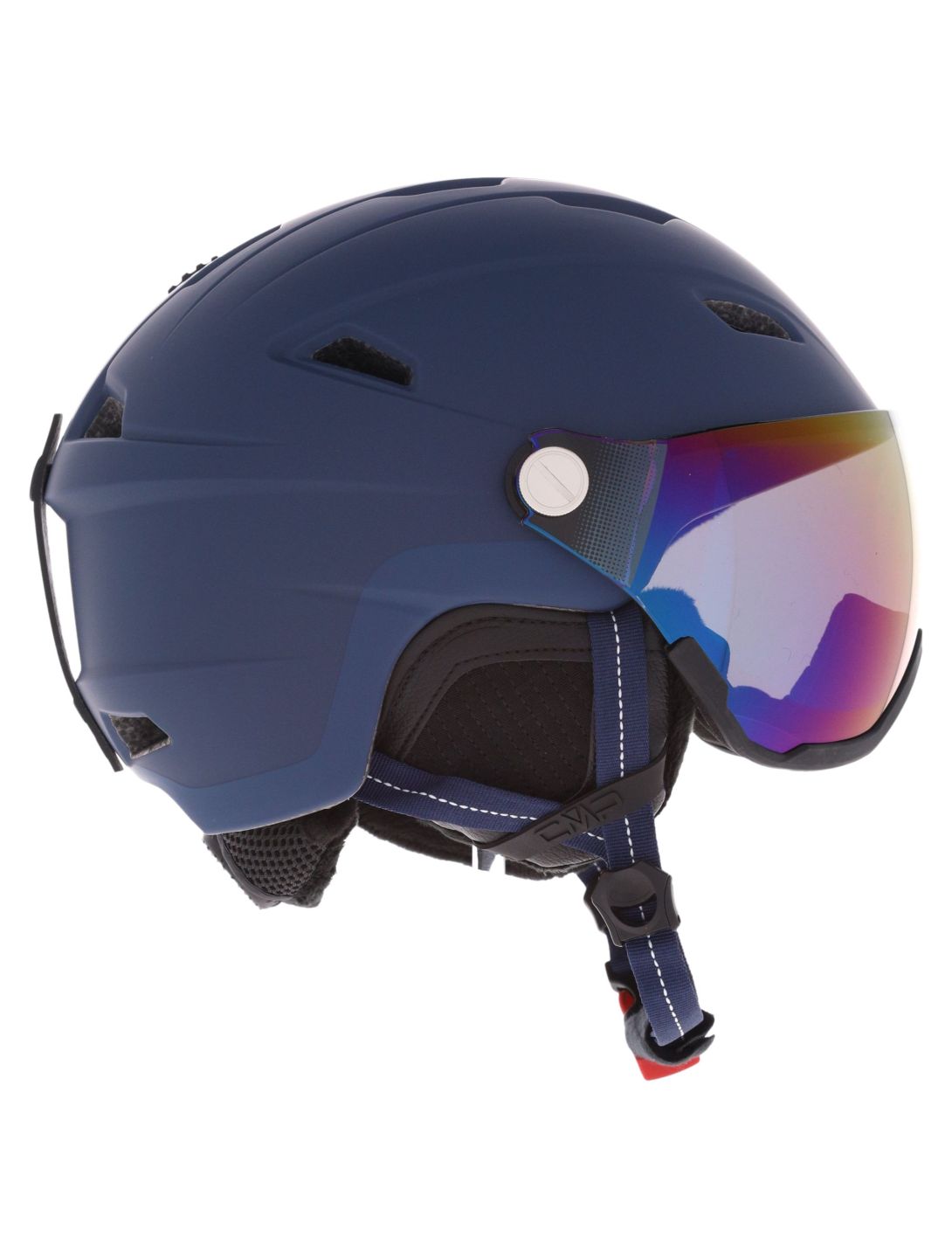 CMP, WA-2 Skihelm mit Visier Unisex Marine blau 