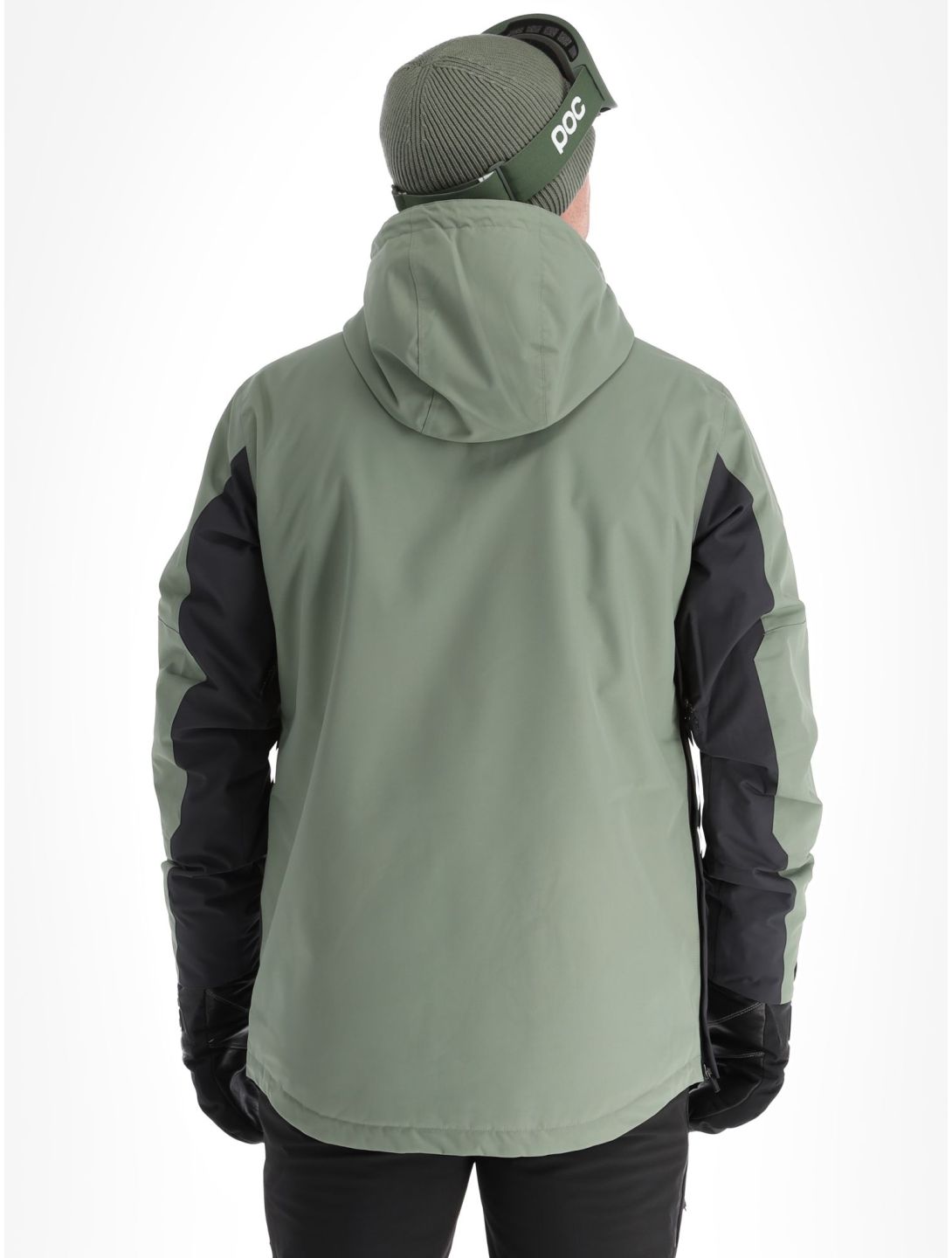 ColourWear, M Essential Winter Anorak Herren Grey Green grün, schwarz 