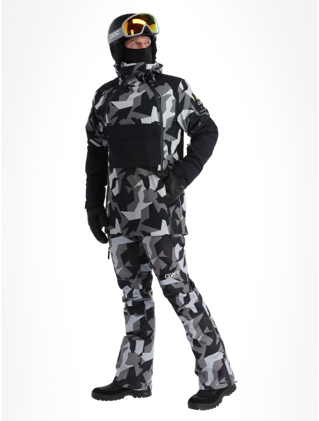 ColourWear, Foil Skijacke Herren Camo Grey grau, schwarz 