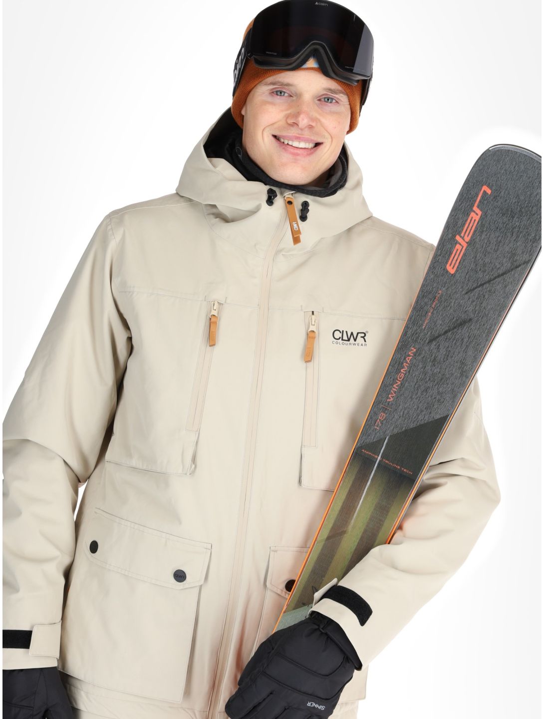 ColourWear, M Falk 2.0 Skijacke Herren Sand beige 