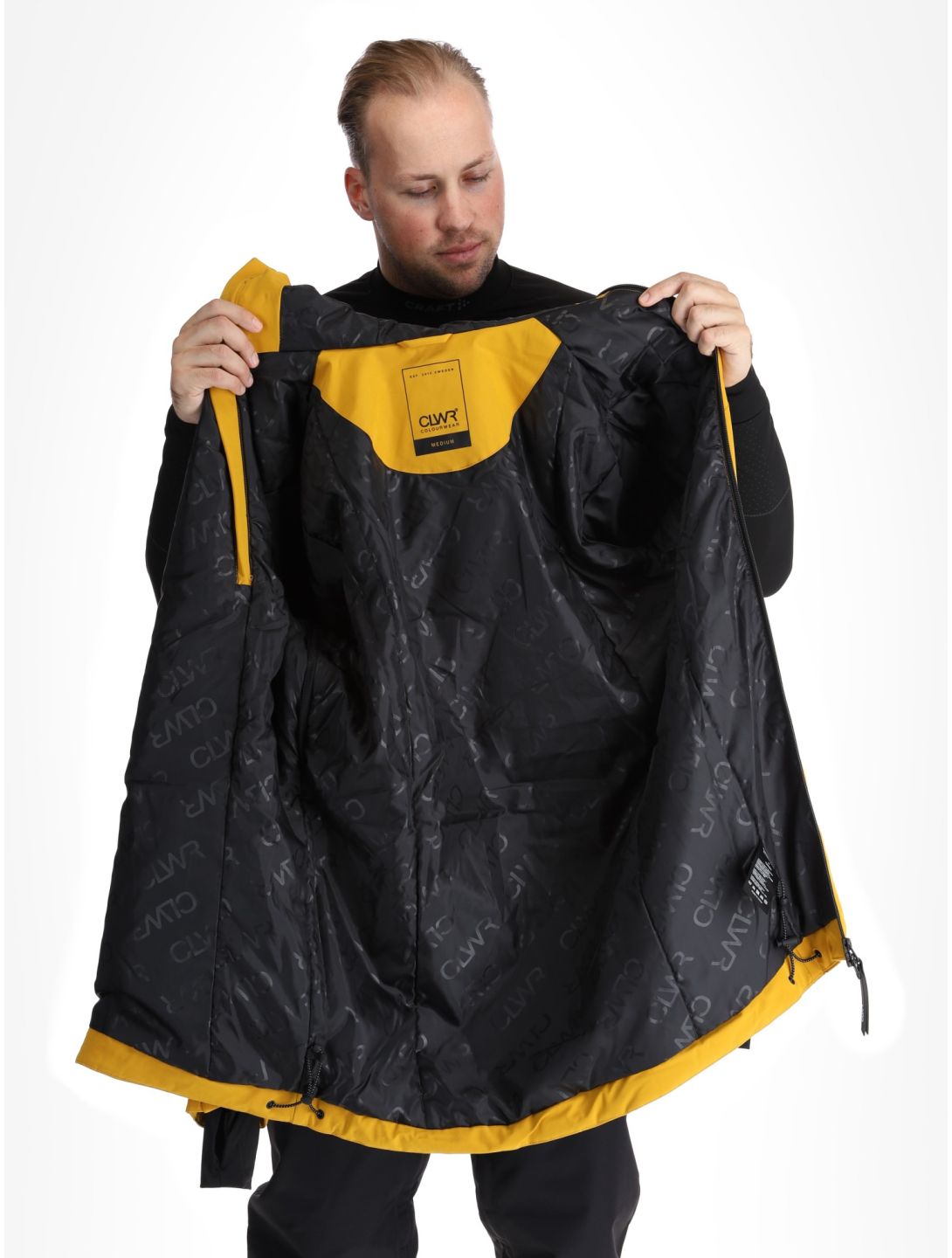 ColourWear, M Foil Anorak Skijacke Herren Yellow gelb 