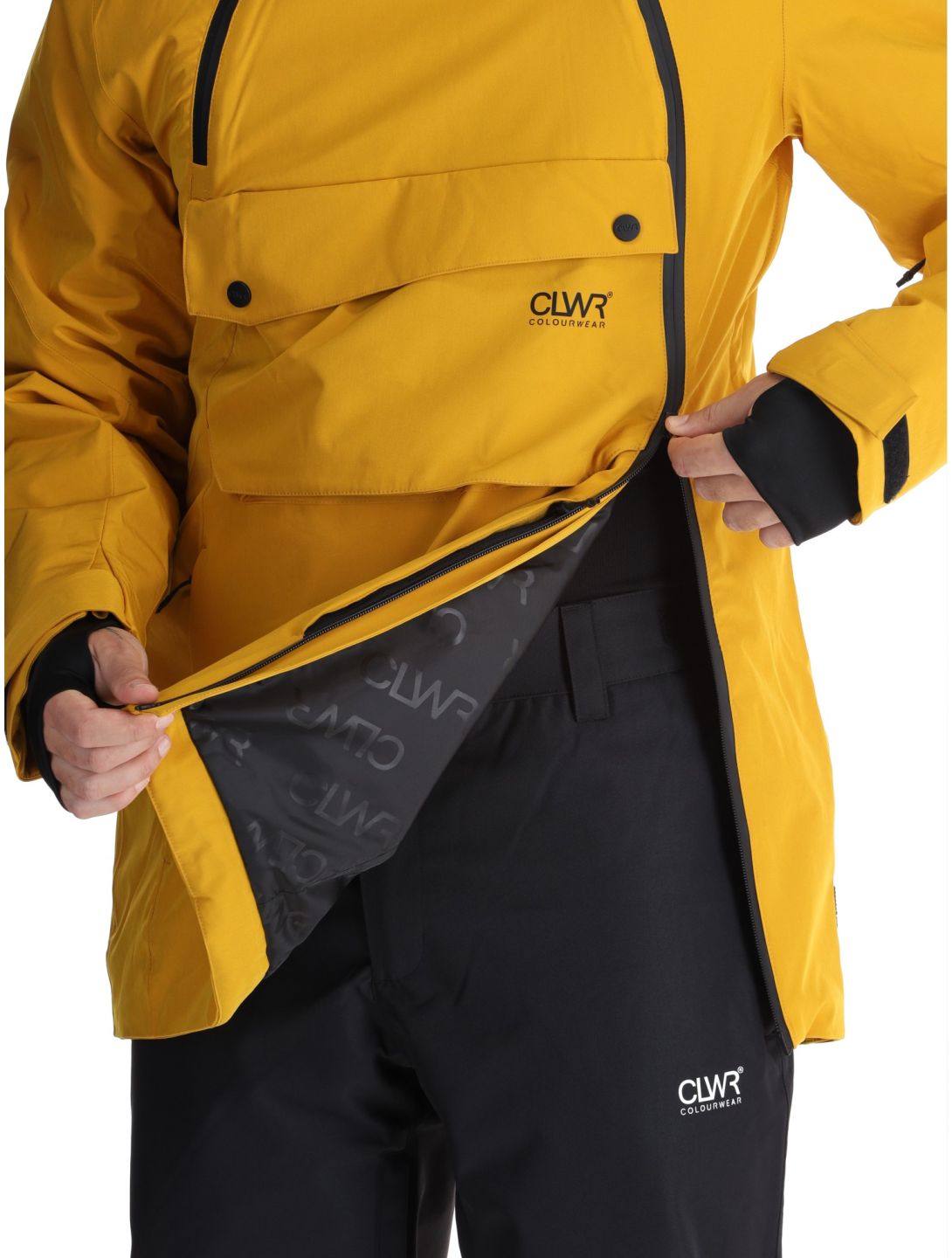 ColourWear, M Foil Anorak Skijacke Herren Yellow gelb 