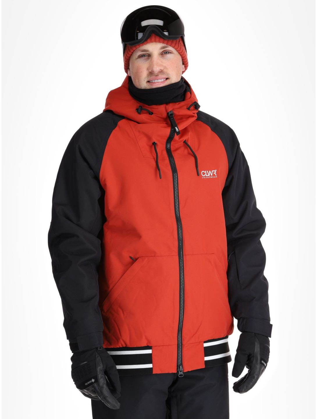 ColourWear, M League 2.0 Skijacke Herren Rust Red rot, schwarz 