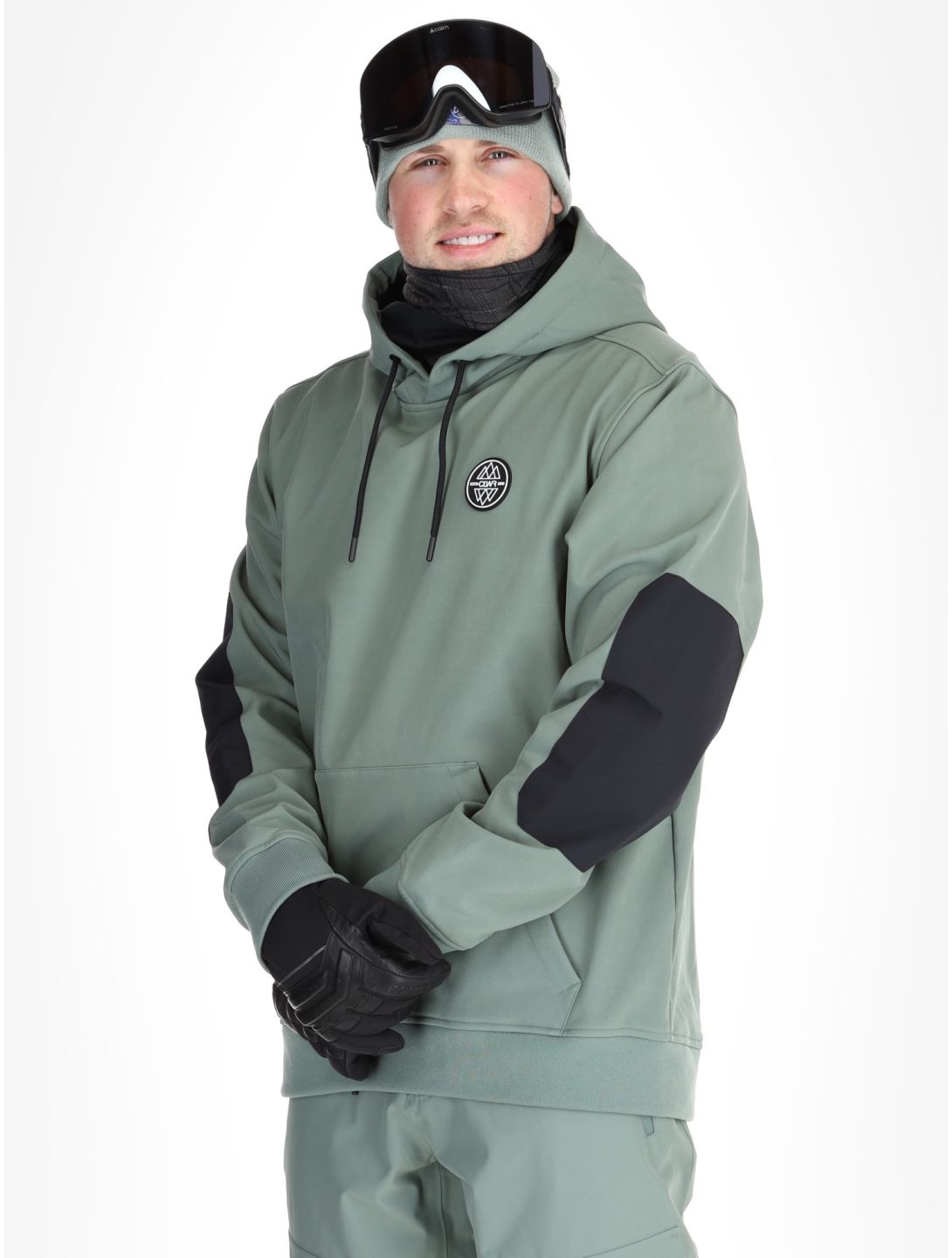 ColourWear, U Est 2010 Hood Softshell Skijacke Unisex Dark Sage grün 