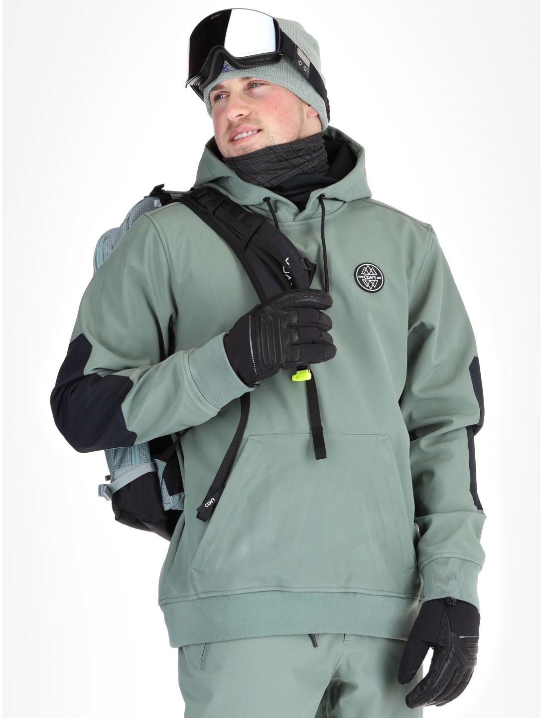 ColourWear, U Est 2010 Hood Softshell Skijacke Unisex Dark Sage grün 