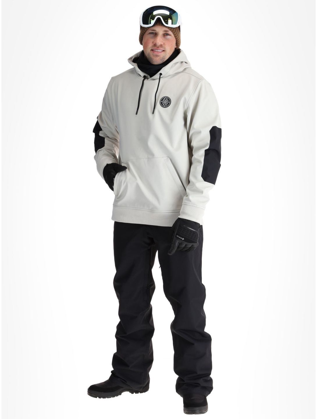 ColourWear, U Est 2010 Hood Softshell Skijacke Unisex Off-White weiß 