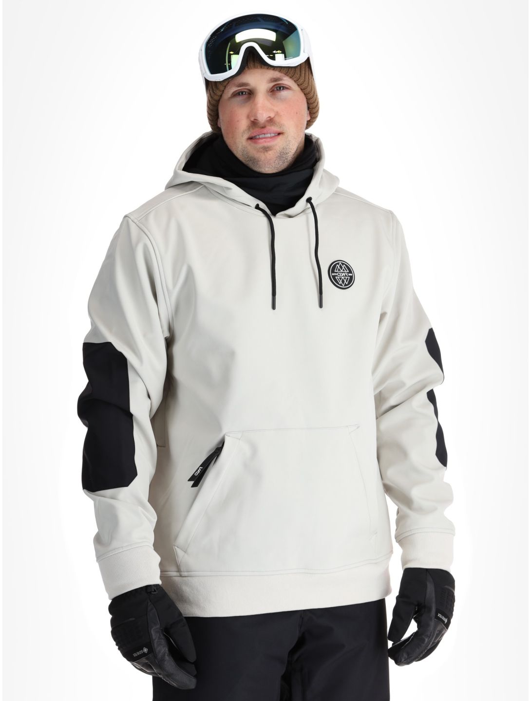 ColourWear, U Est 2010 Hood Softshell Skijacke Unisex Off-White weiß 