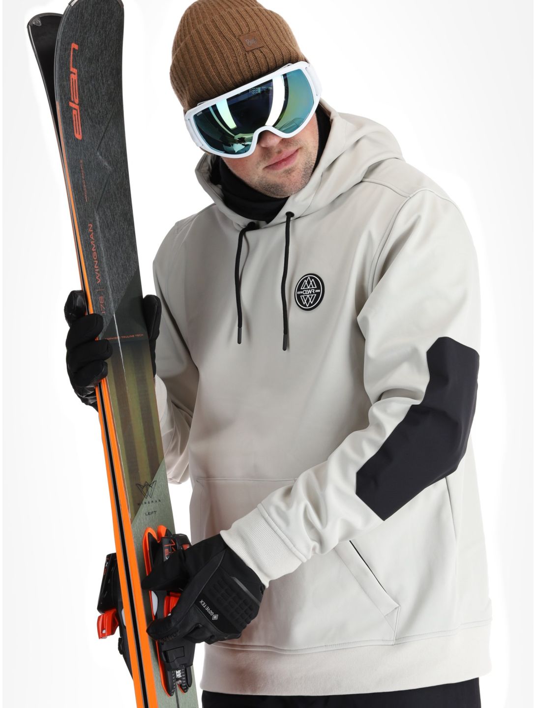 ColourWear, U Est 2010 Hood Softshell Skijacke Unisex Off-White weiß 