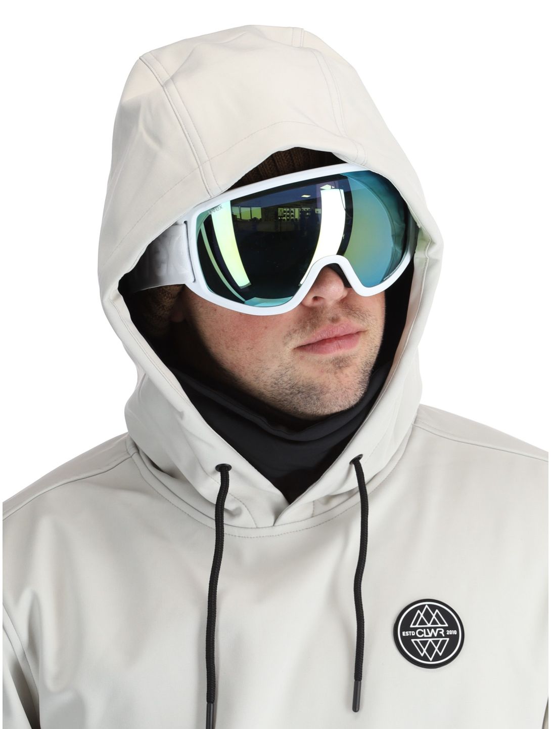 ColourWear, U Est 2010 Hood Softshell Skijacke Unisex Off-White weiß 