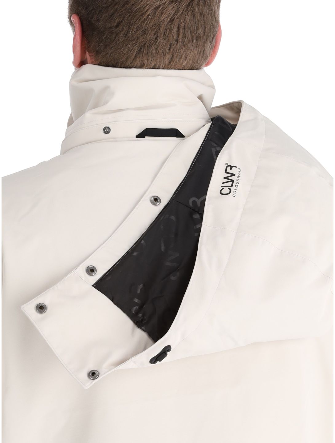 ColourWear, U Mountain Cargo Skijacke Unisex Off-White weiß 