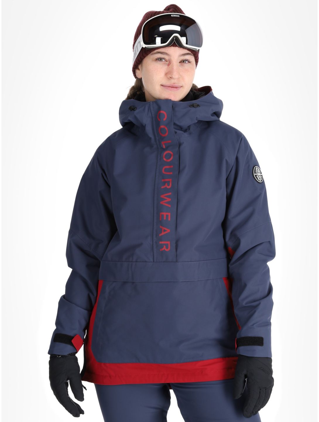 ColourWear, W Signature Winter Anorak Damen Navy blau 