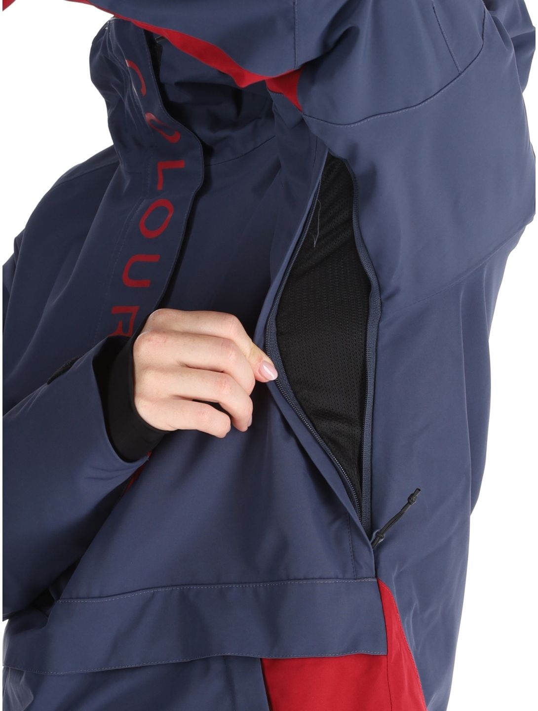 ColourWear, W Signature Winter Anorak Damen Navy blau 