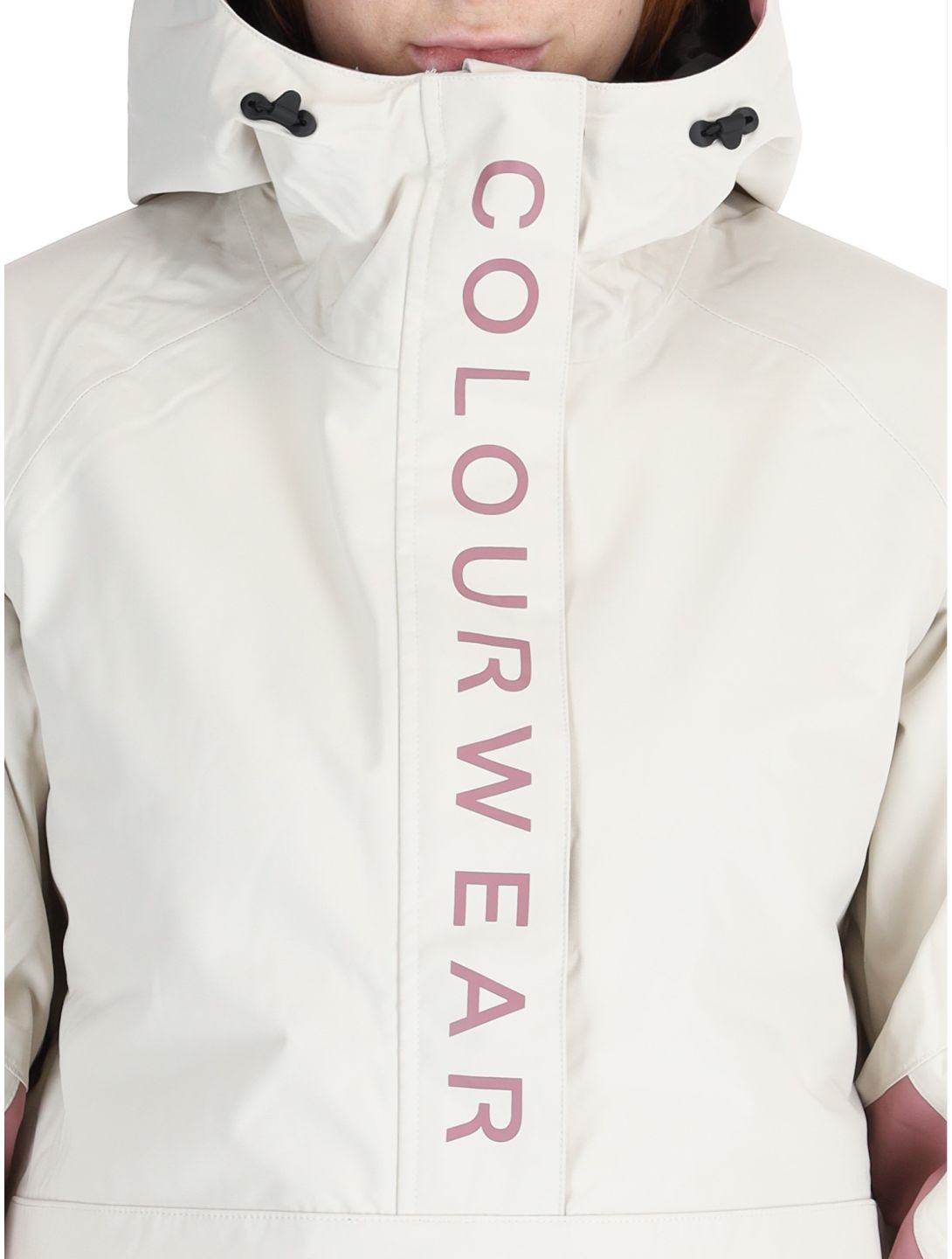 ColourWear, W Signature Winter Anorak Damen Off-White violett, weiß 