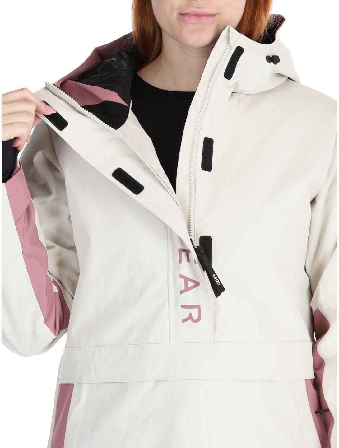 ColourWear, W Signature Winter Anorak Damen Off-White violett, weiß 