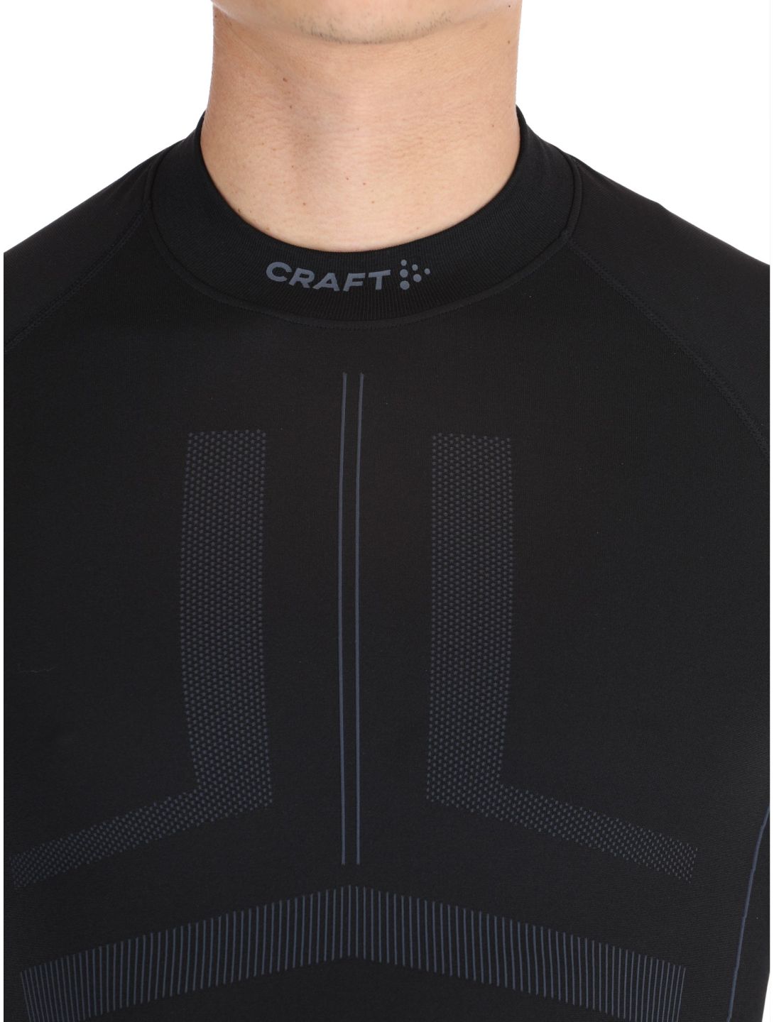 Craft, Active Intensity Crewneck LS Thermoshirt Herren Black / Asphalt schwarz 