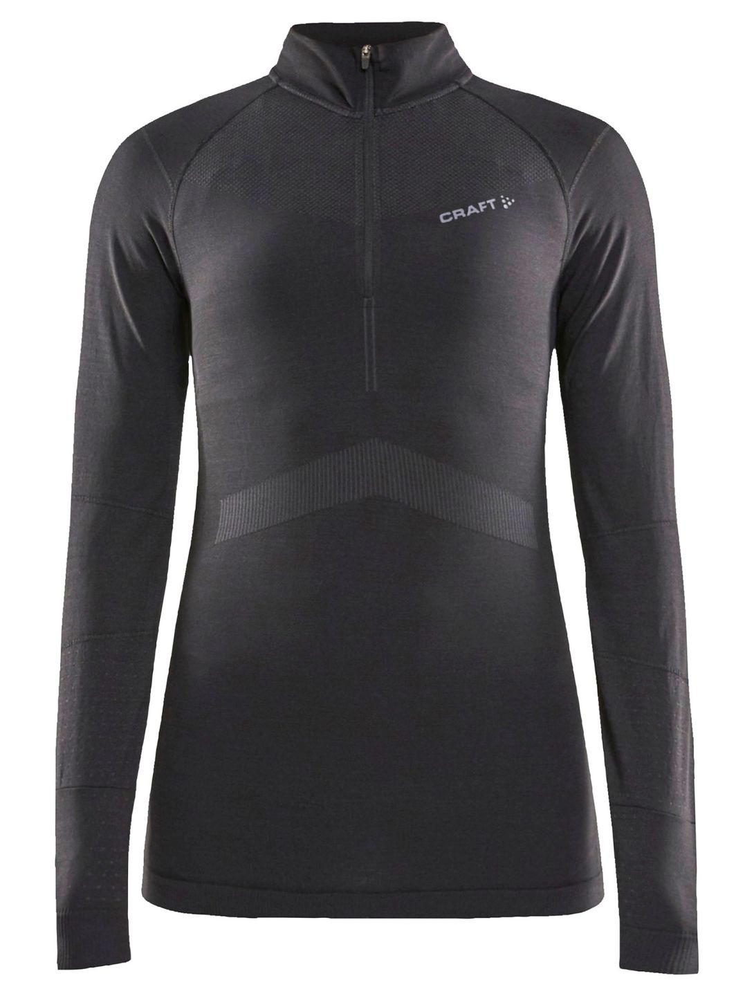 Craft, Active Intensity Zip Pullover Damen Black / Asphalt schwarz 