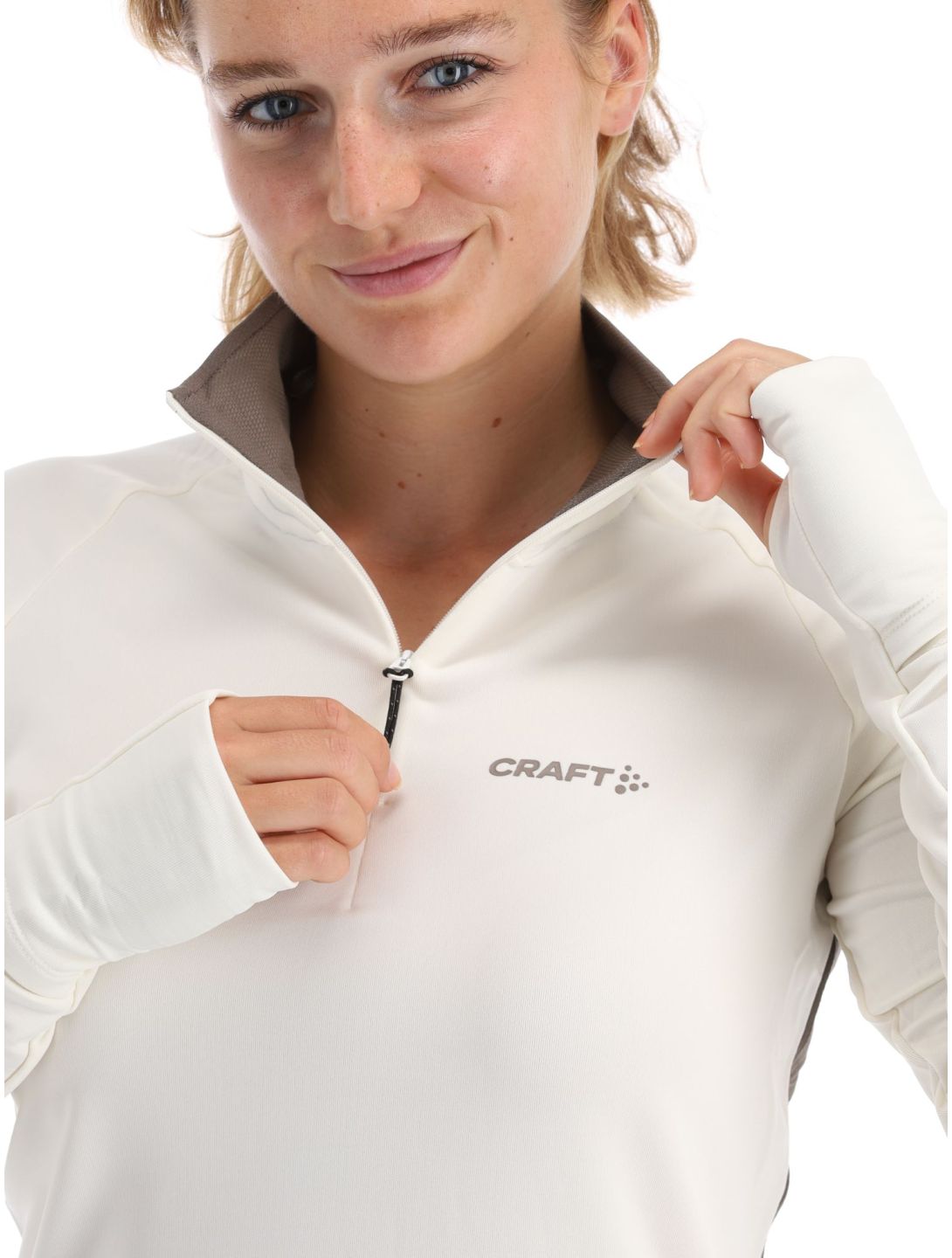 Craft, Adv Subz 2 LS Pullover Damen Tofu weiß 