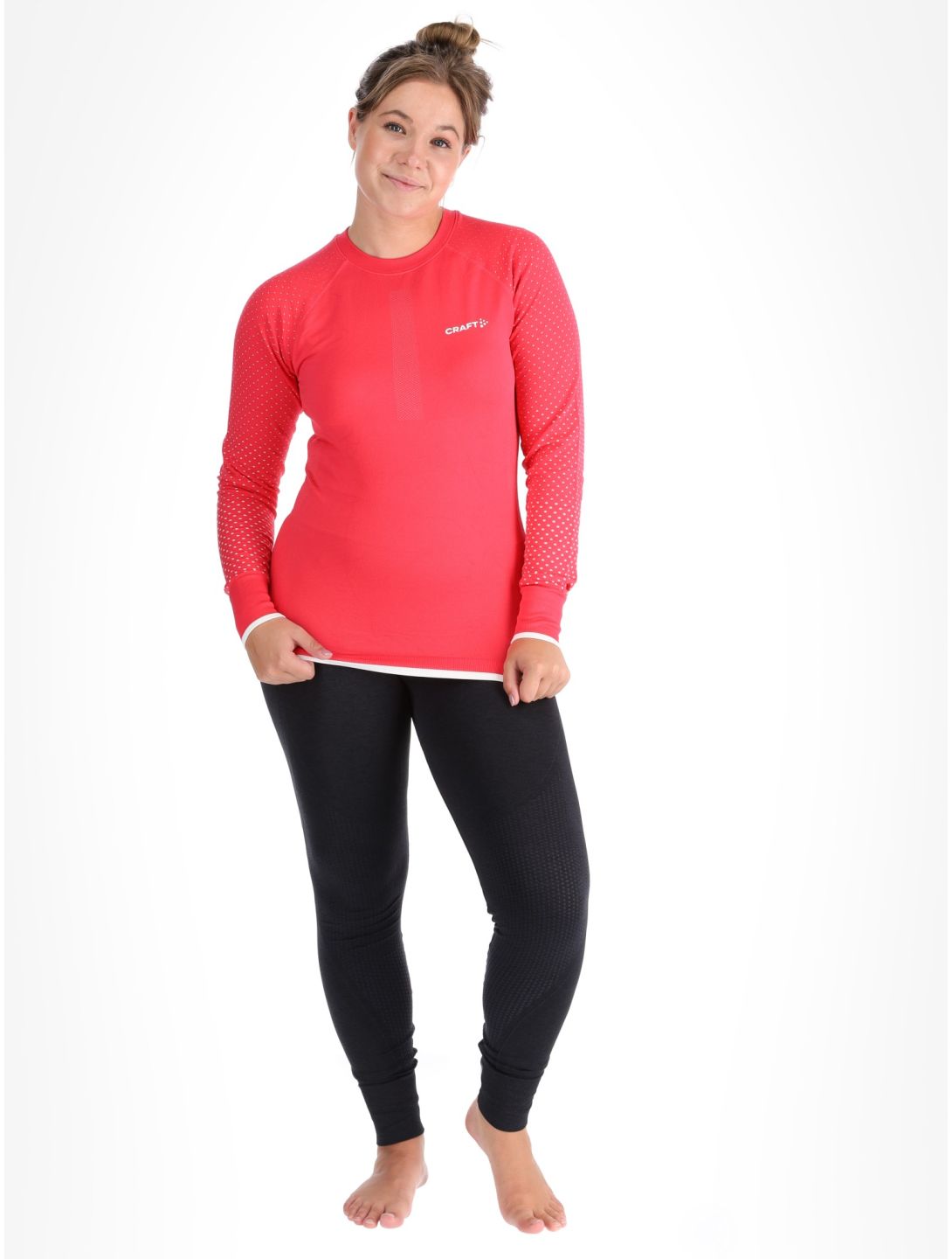 Craft, Adv Warm Intensity LS Thermoshirt Damen Cheer / Tofu rosa, weiß 