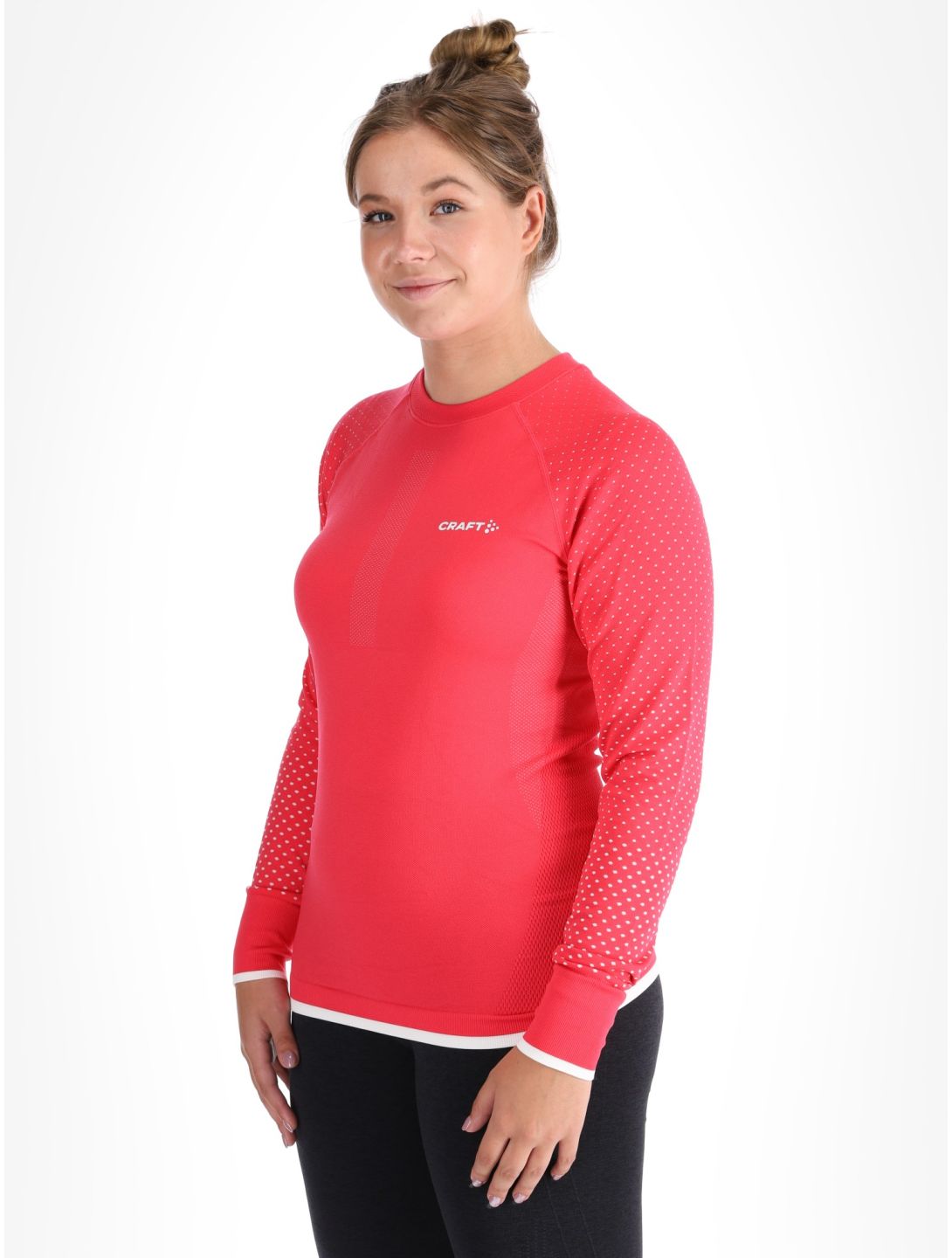 Craft, Adv Warm Intensity LS Thermoshirt Damen Cheer / Tofu rosa, weiß 