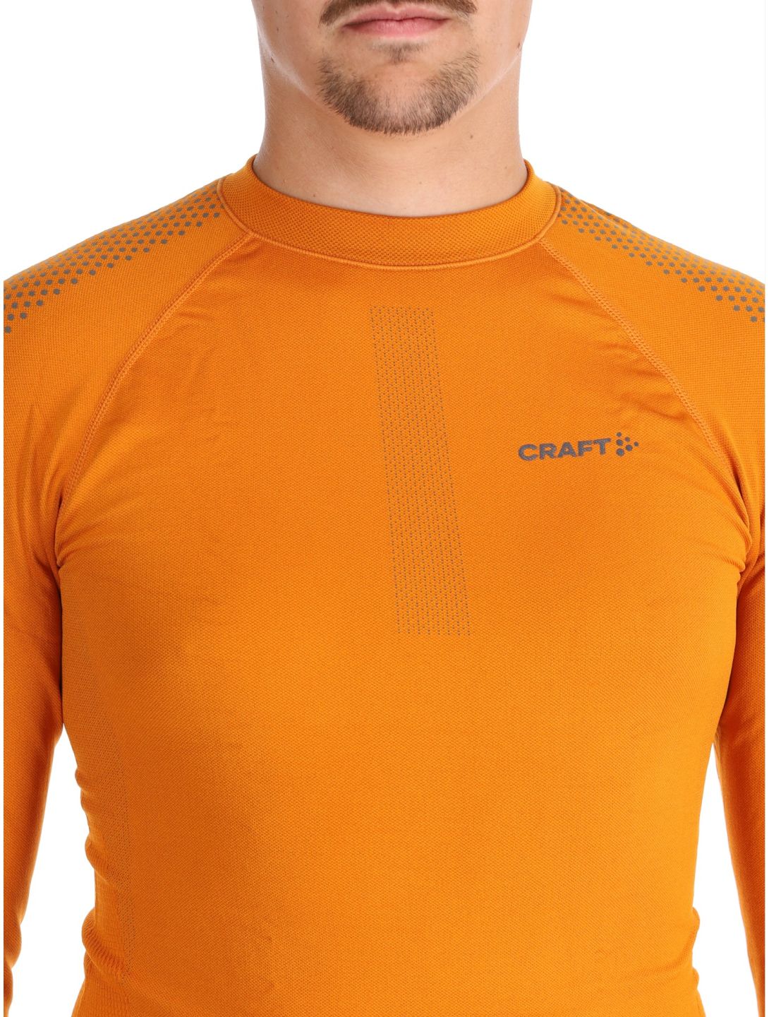 Craft, Adv Warm Intensity LS Thermoshirt Herren Cara / Granite grau, orange 