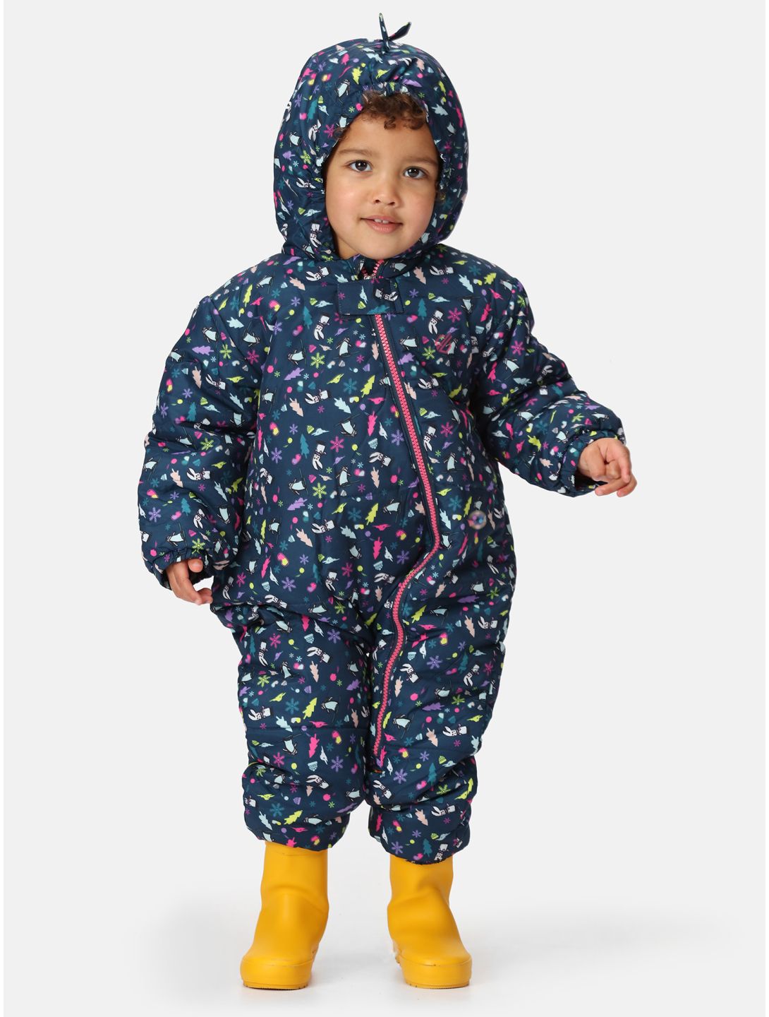 Dare2b, Bambino II Skianzug Kinder Snowflake Ditsy Print grau 