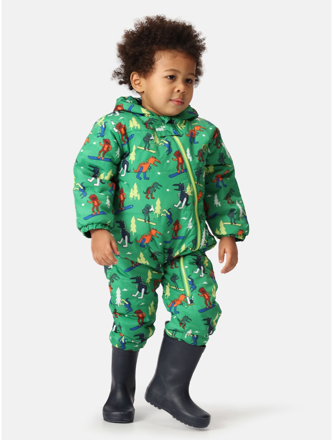 Dare2b, Bambino II Skianzug Kinder Trek Green Dinosaur Snow Fight grün 