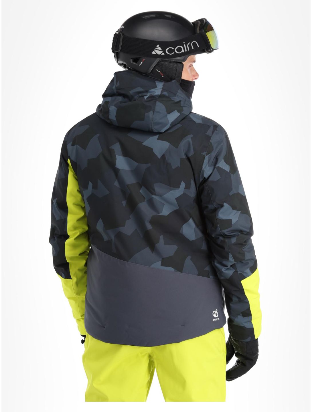 Dare2b, Baseplate Skijacke Herren Neon Spring / Black Geo Camo Print grün, schwarz 