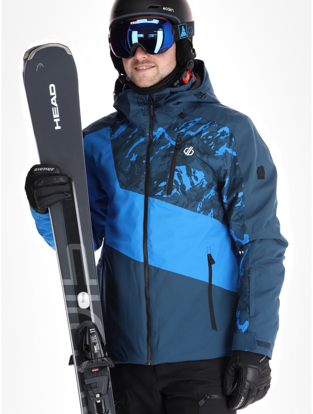 Dare2b, Baseplate II Skijacke Herren Moonlight Denim / Athletic Blue Mountain Print blau 