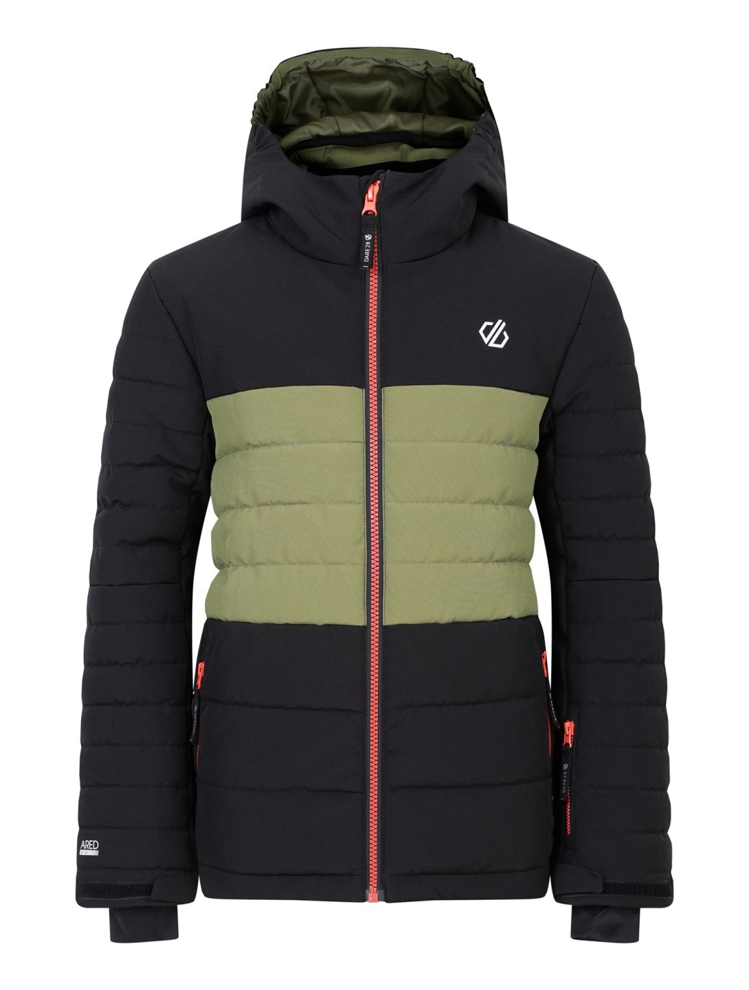 Dare2b, Cheerfull III Skijacke Kinder Black / Olivine Green grün, schwarz 