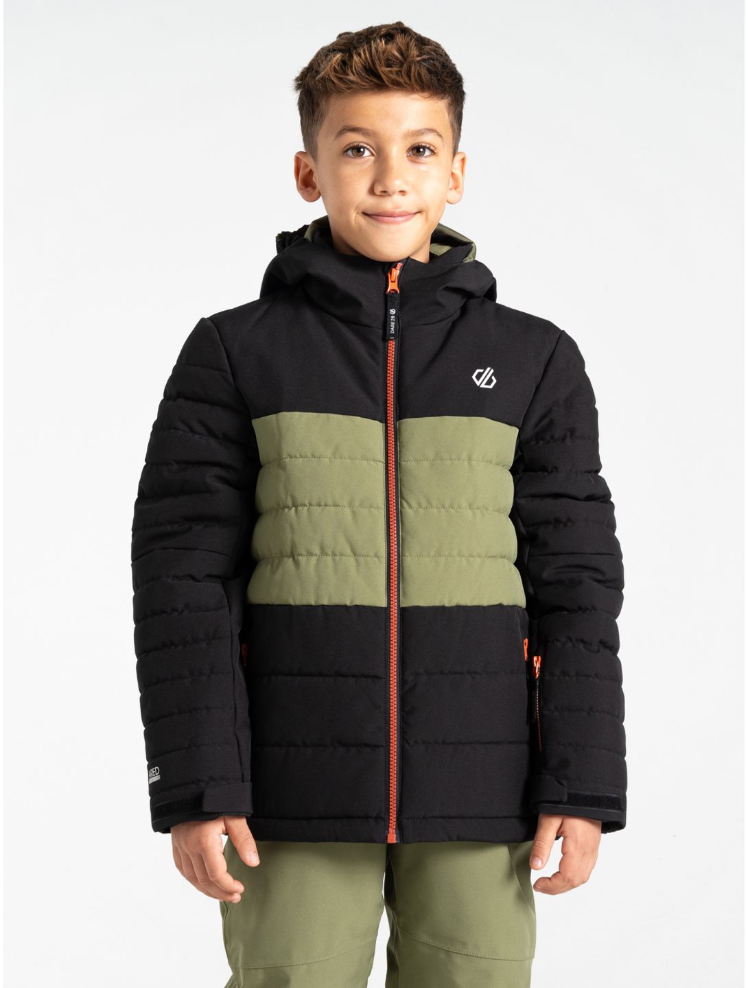 Dare2b, Cheerfull III Skijacke Kinder Black / Olivine Green grün, schwarz 