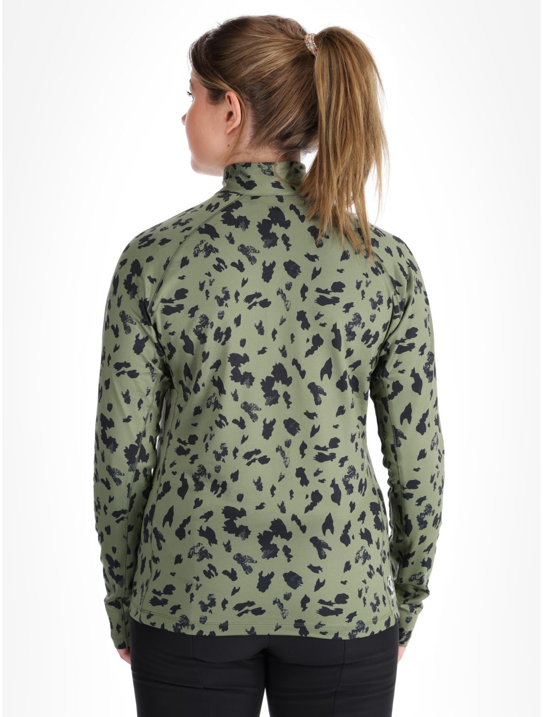 Dare2b, Divulge Core Stretch Pullover Damen Olivine Green Dash Print grün 