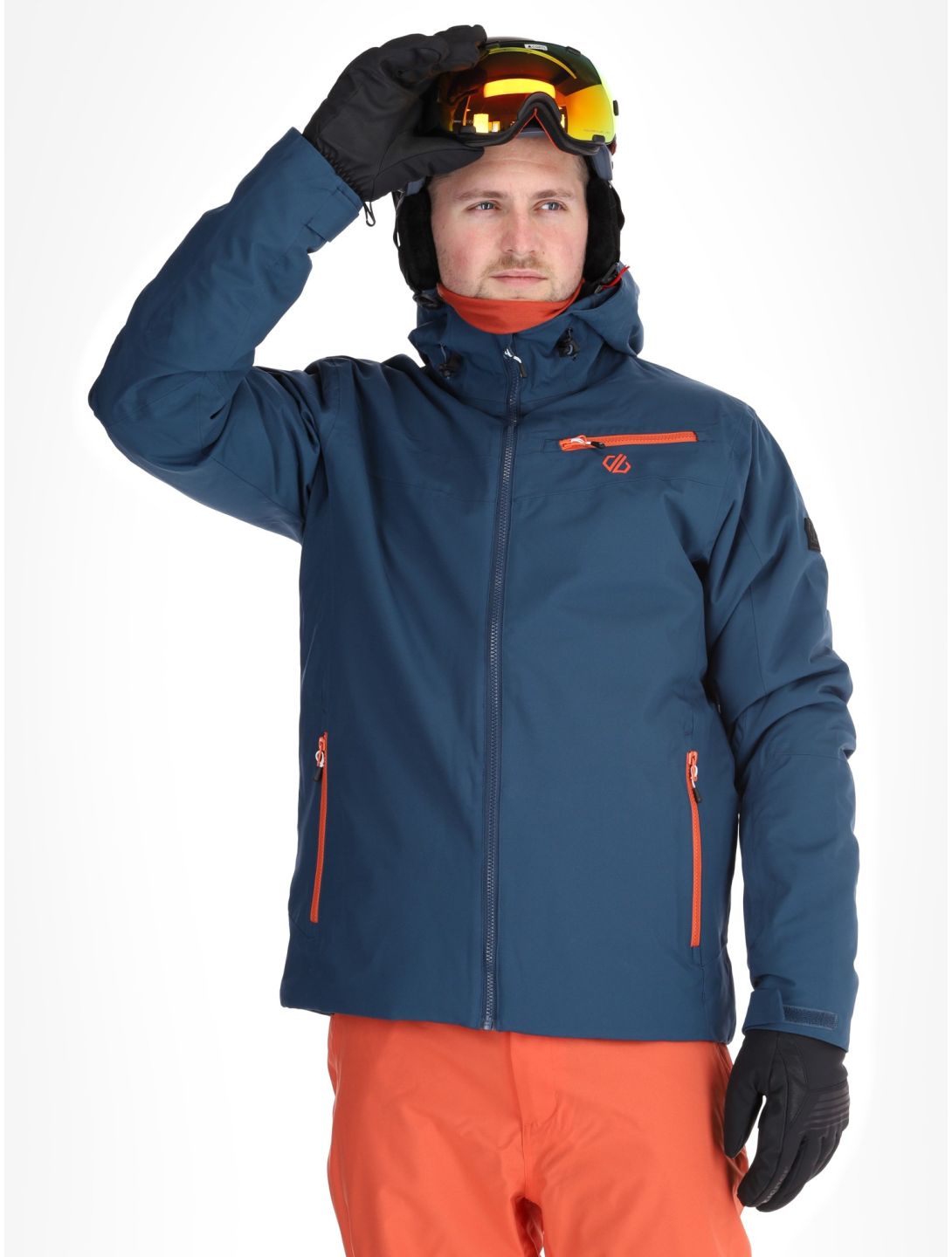 Dare2b, Eagly II Skijacke Herren Moonlight Denim / Orange Rust blau, orange 