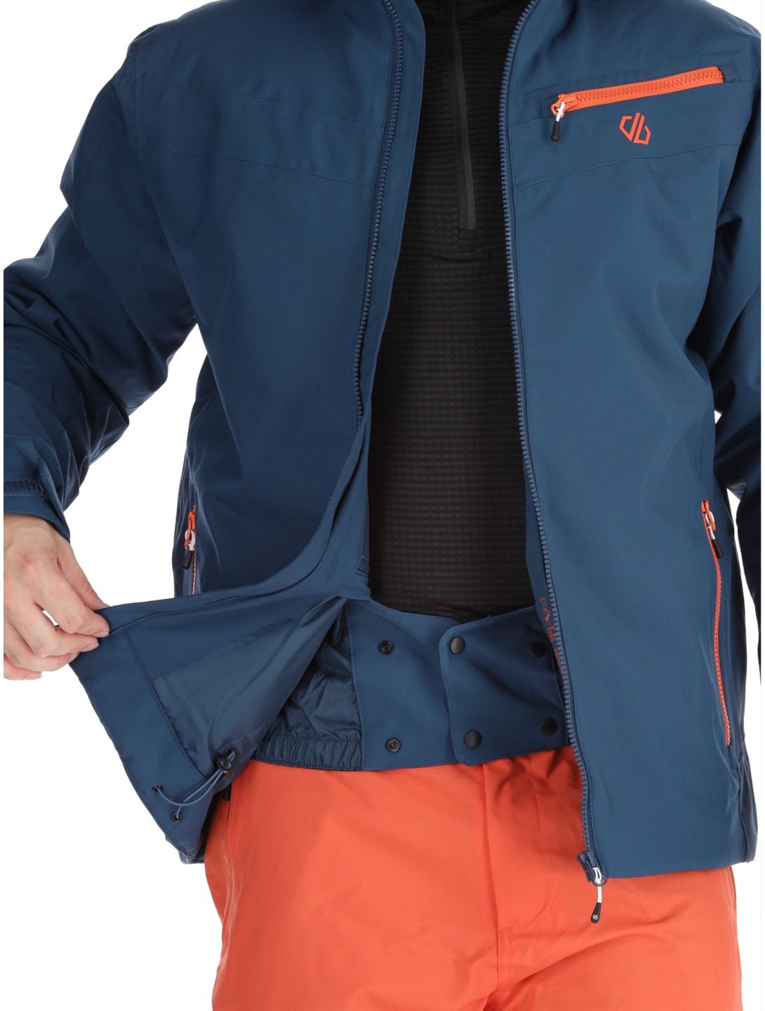 Dare2b, Eagly II Skijacke Herren Moonlight Denim / Orange Rust blau, orange 