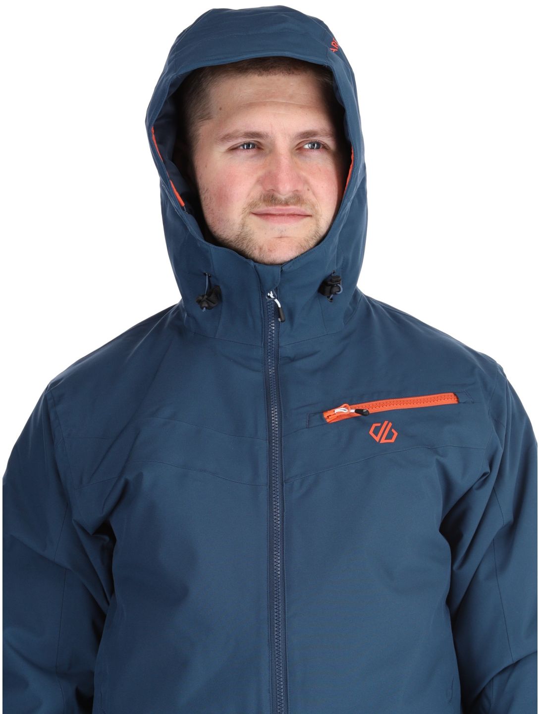 Dare2b, Eagly II Skijacke Herren Moonlight Denim / Orange Rust blau, orange 