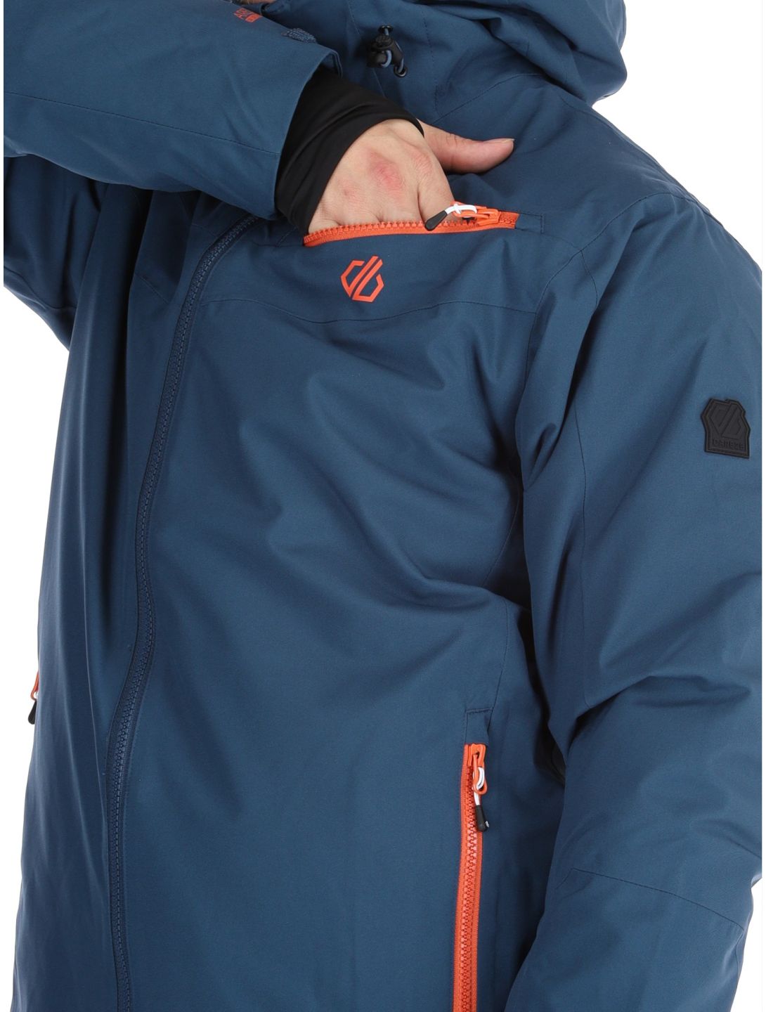 Dare2b, Eagly II Skijacke Herren Moonlight Denim / Orange Rust blau, orange 