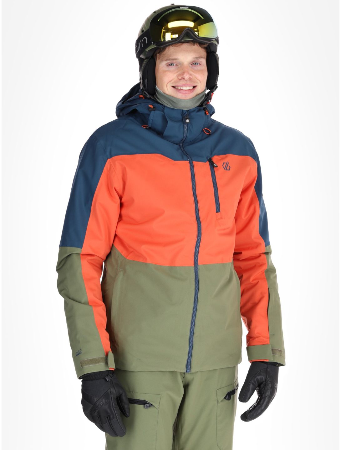 Dare2b, Edge II Skijacke Herren Moonlight Denim / Orange Rust blau, orange 