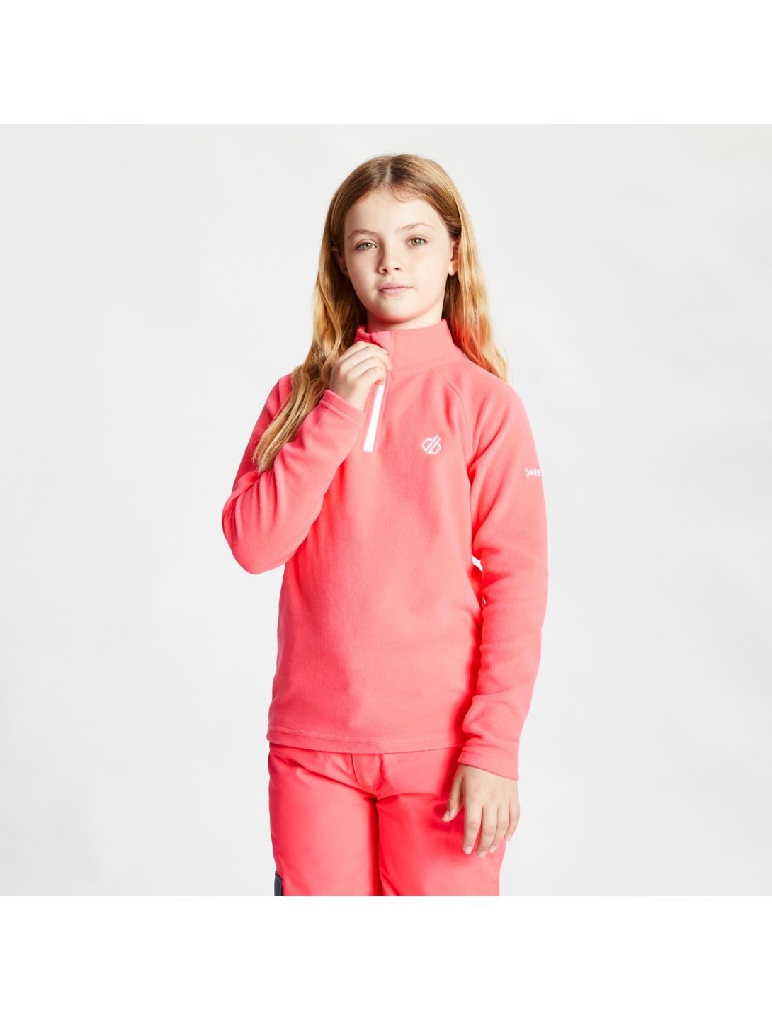 Dare2b, Freehand Fleece Pullover Kinder neon rosa