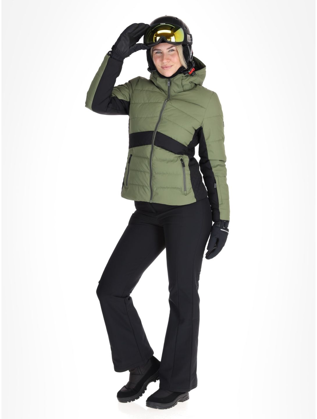 Dare2b, Glacial Skijacke Damen Olivine Green / Black grün, schwarz 