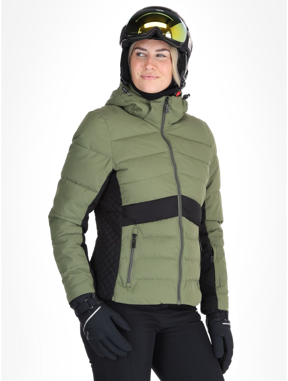 Dare2b, Glacial Skijacke Damen Olivine Green / Black grün, schwarz 