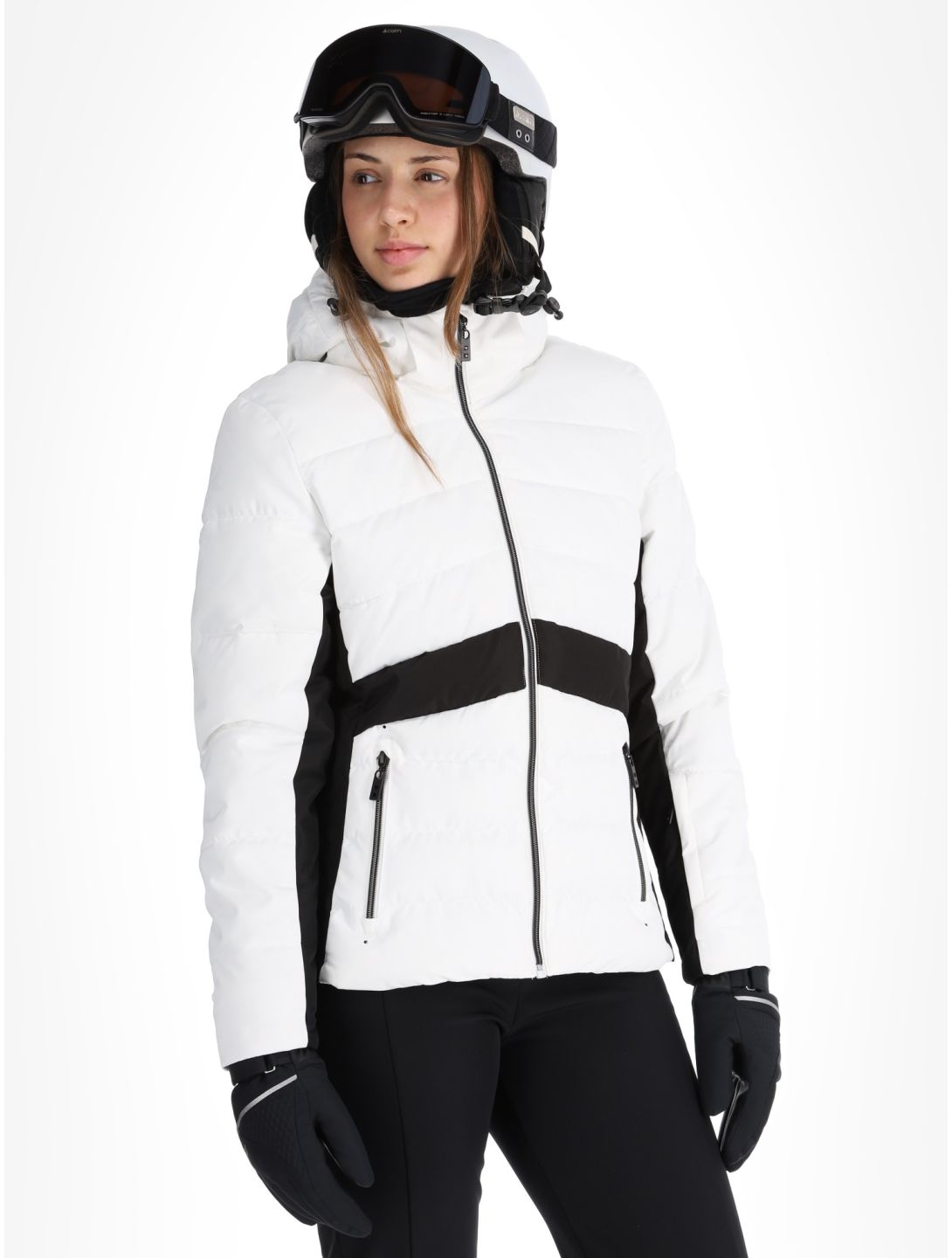 Dare2b, Glacial Skijacke Damen White / Black schwarz, weiß 