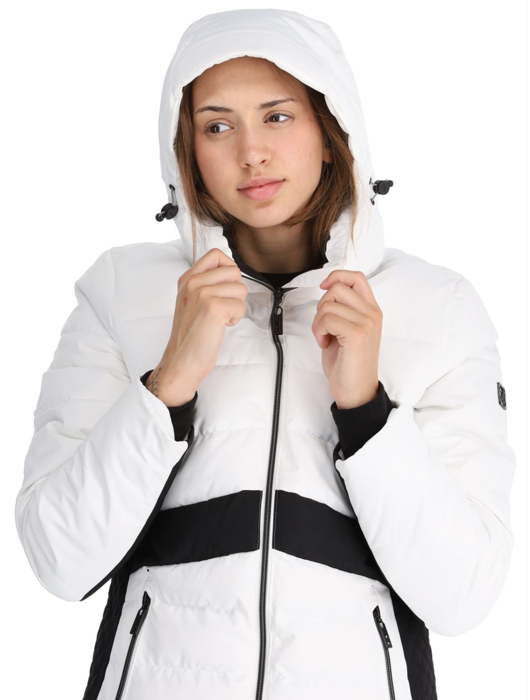 Dare2b, Glacial Skijacke Damen White / Black schwarz, weiß 