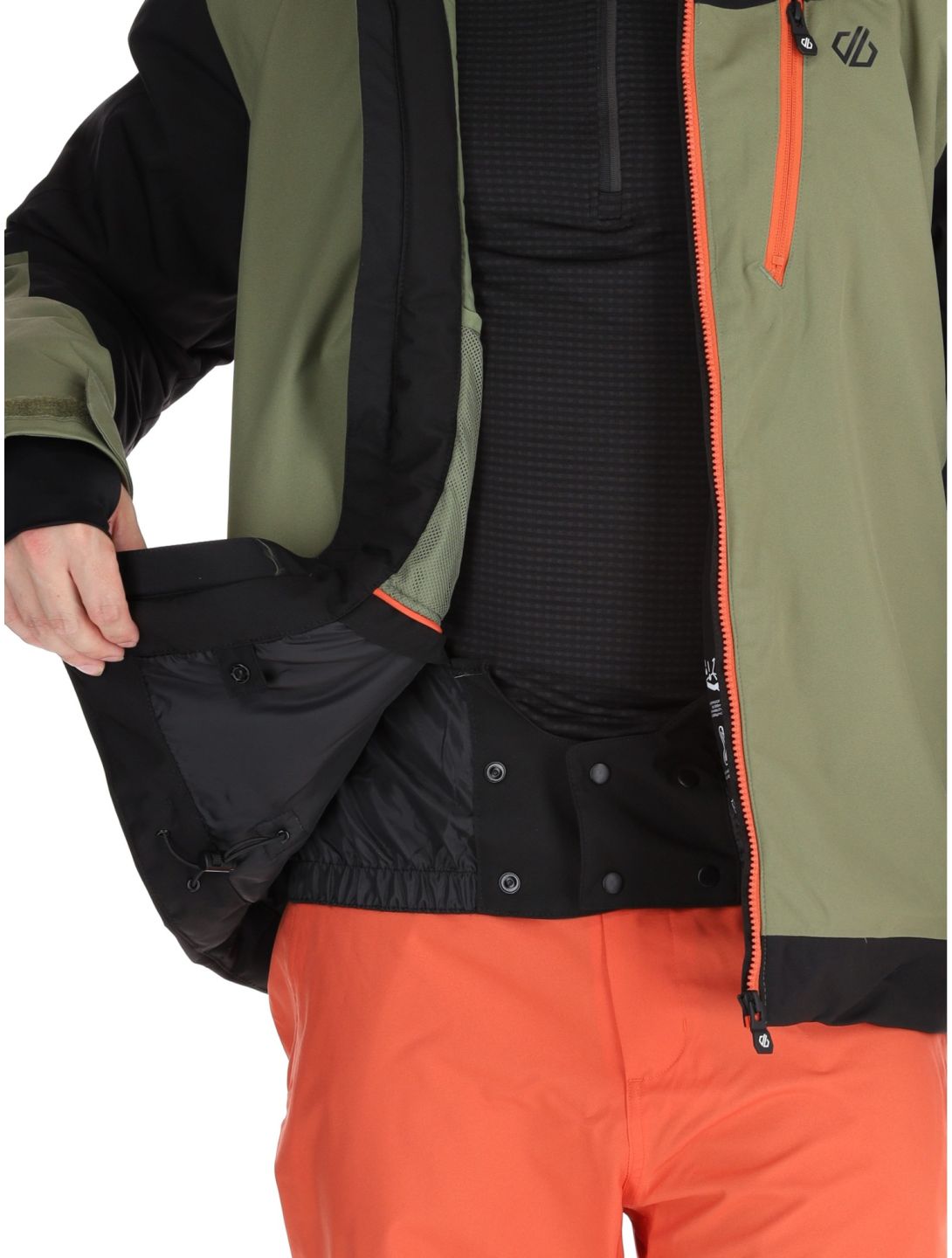 Dare2b, Halfpipe II Skijacke Herren Black / Olivine Green grün, schwarz 