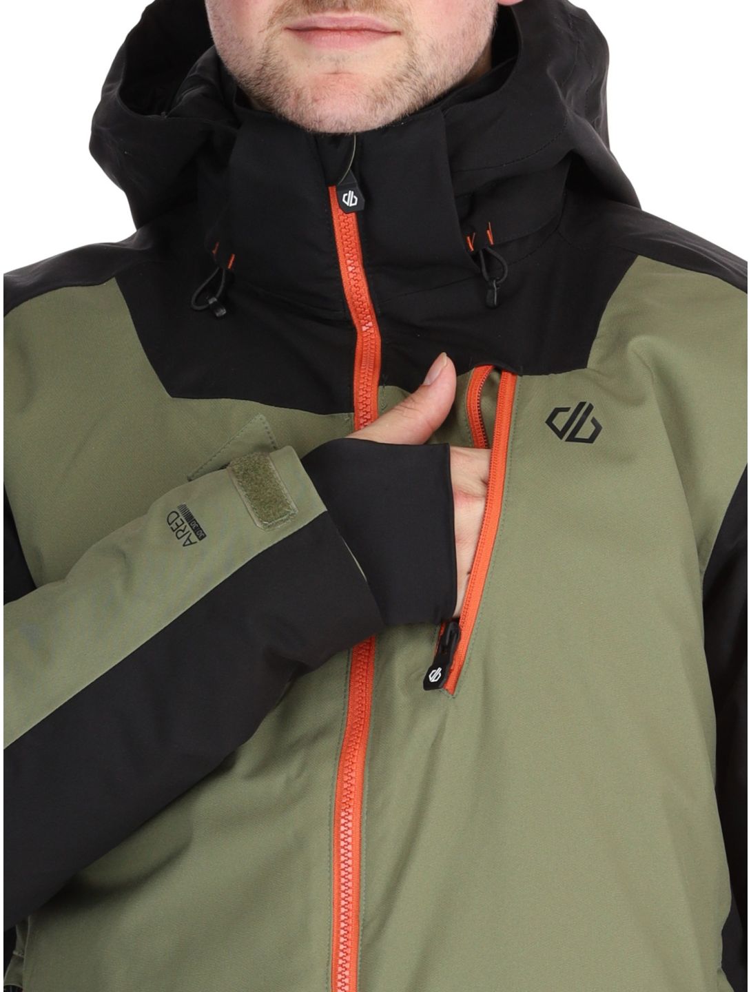 Dare2b, Halfpipe II Skijacke Herren Black / Olivine Green grün, schwarz 