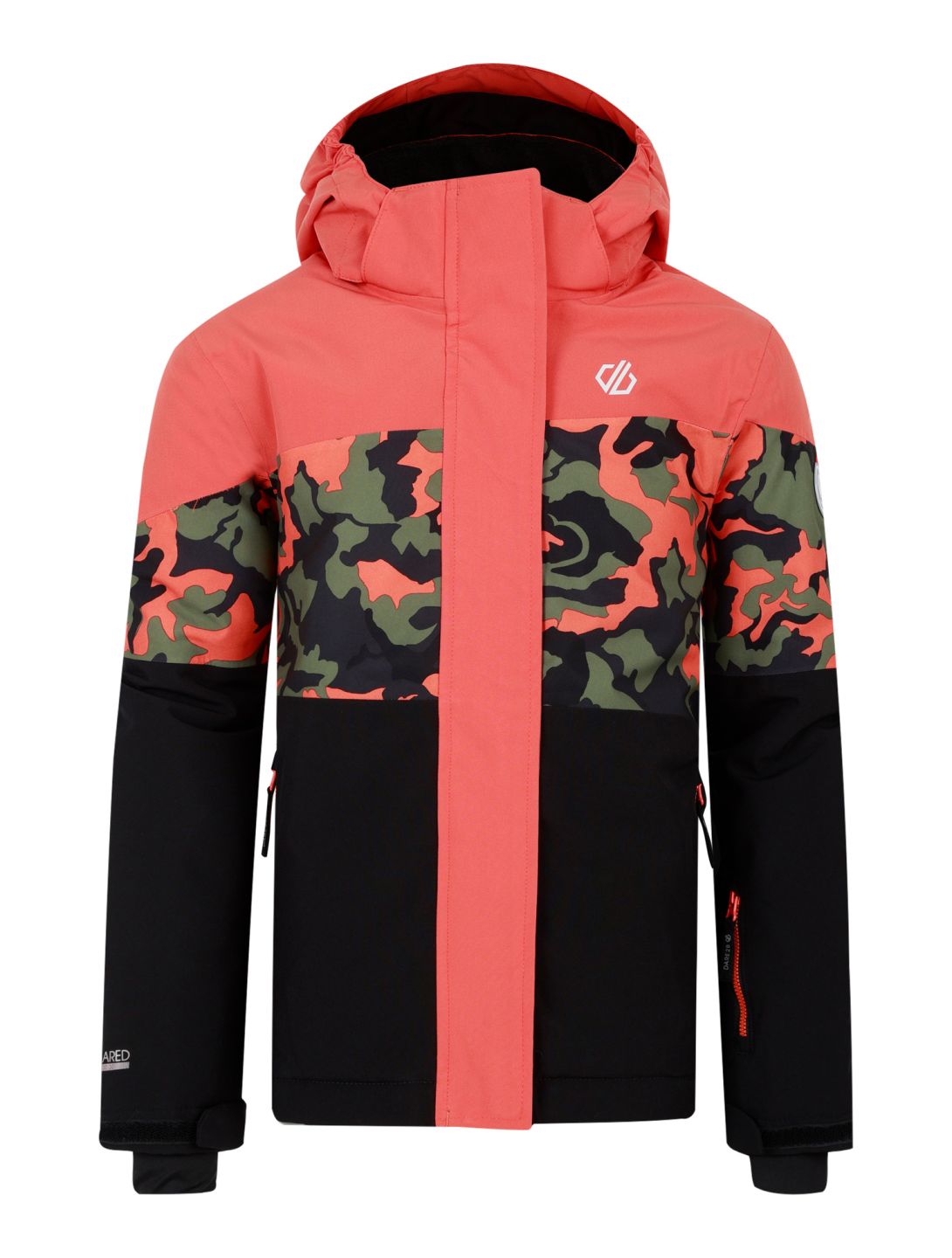 Dare2b, Humour III Skijacke Kinder Orange Rust / Orange Rust Camo Print / Black orange, schwarz 