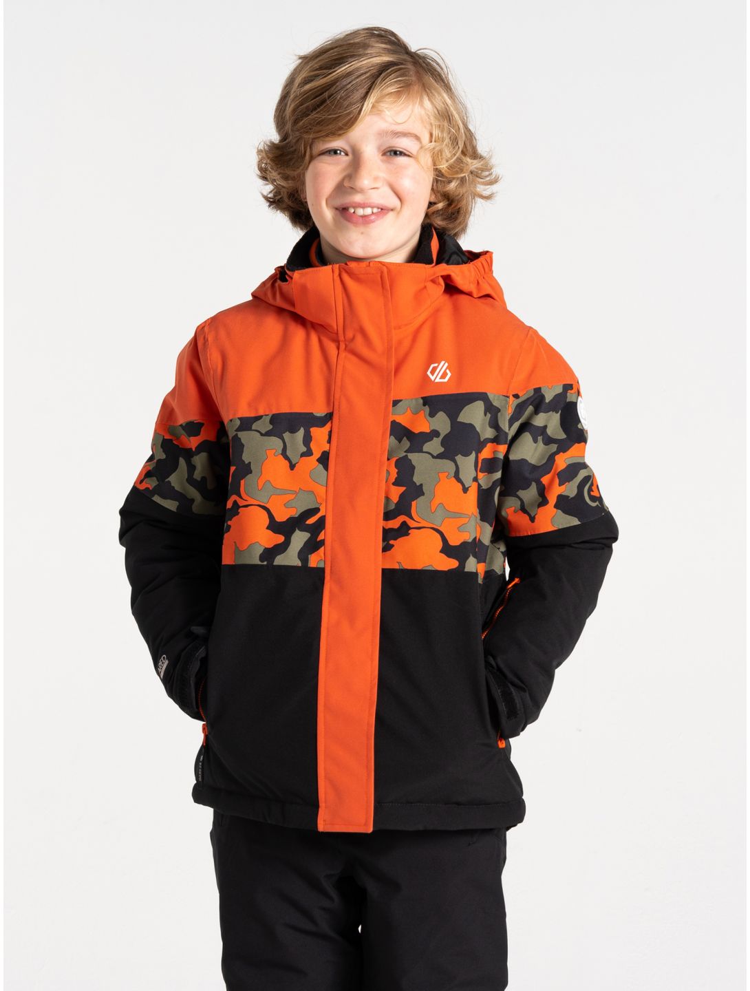 Dare2b, Humour III Skijacke Kinder Orange Rust / Orange Rust Camo Print / Black orange, schwarz 