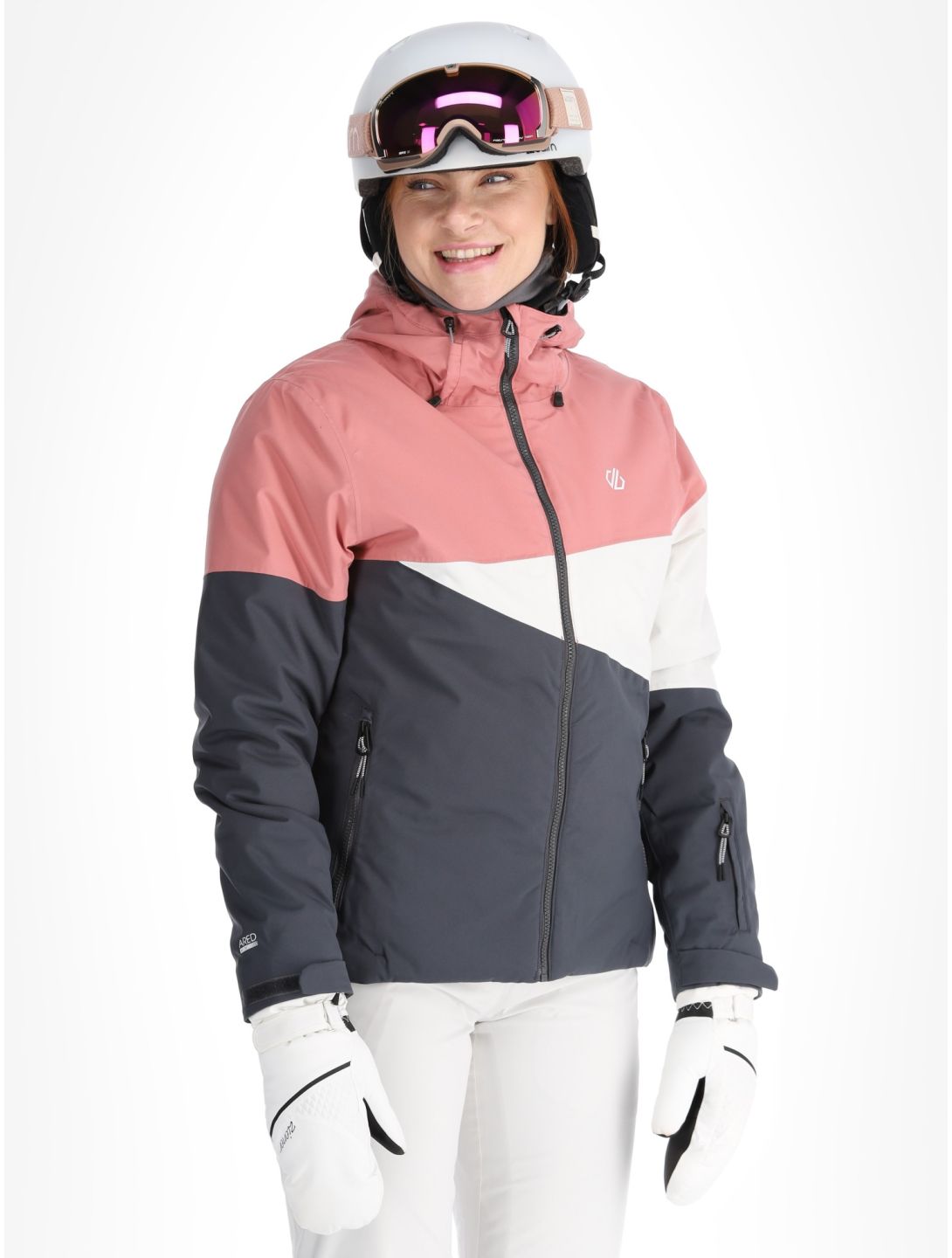 Dare2b, Ice III Skijacke Damen Dusty Rose / Ebony Grey grau, rosa 