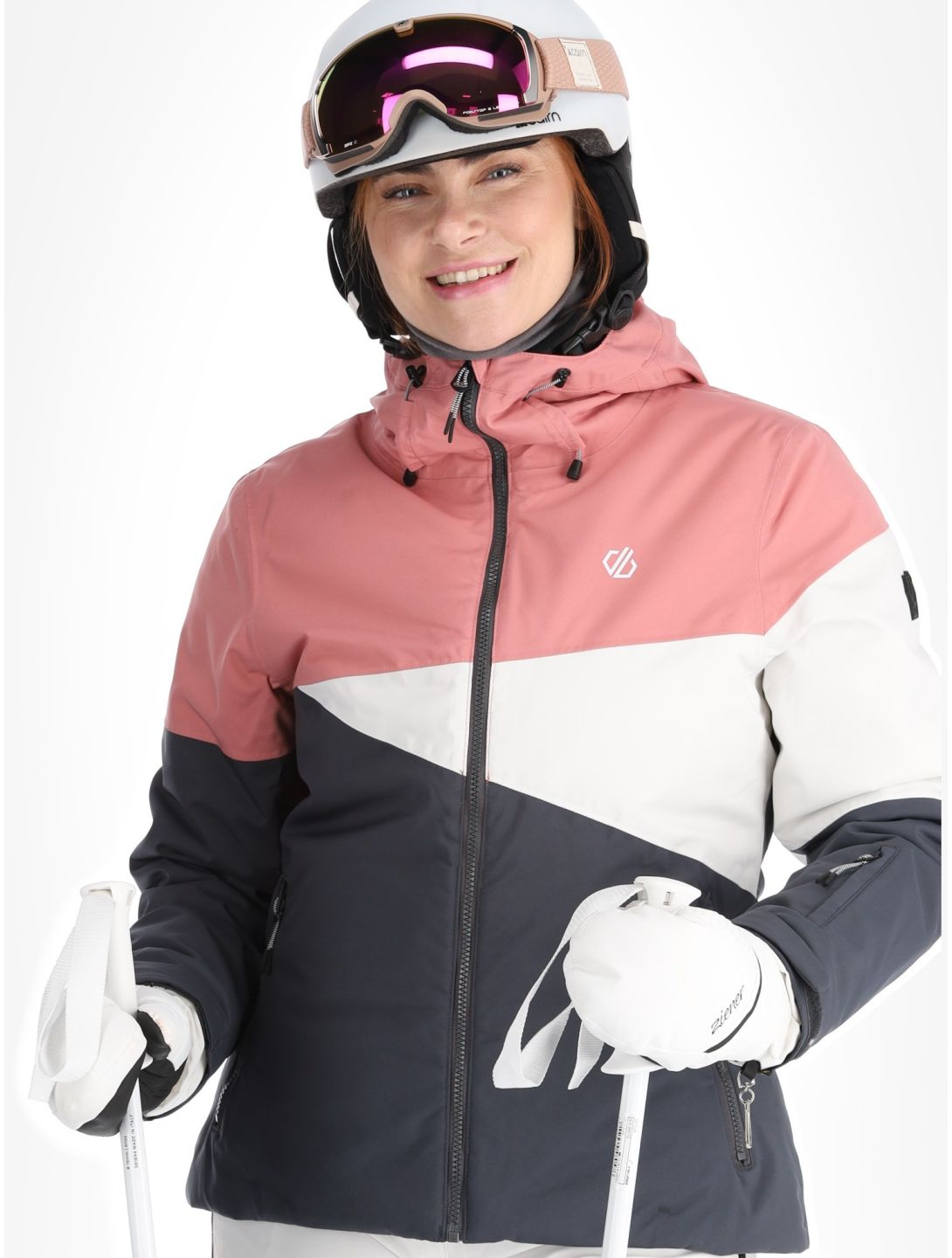 Dare2b, Ice III Skijacke Damen Dusty Rose / Ebony Grey grau, rosa 